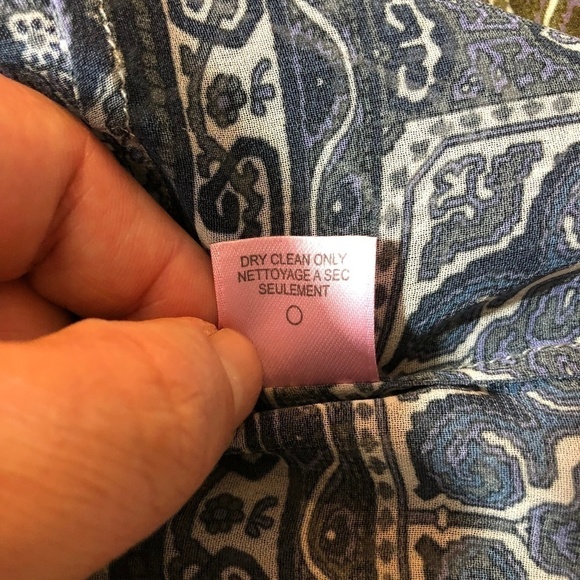 CALYPSO ST BARTH Sheer Print V Neck Tunic Top Sz S - Picture 9 of 9